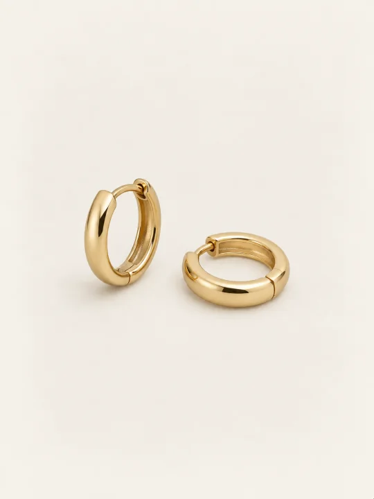 Small Gold Huggie Earrings